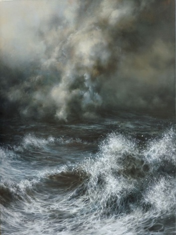 Marina Syntelis (b.1975) 'Smoke on the Water' Special Ltd Edition Canvas Print